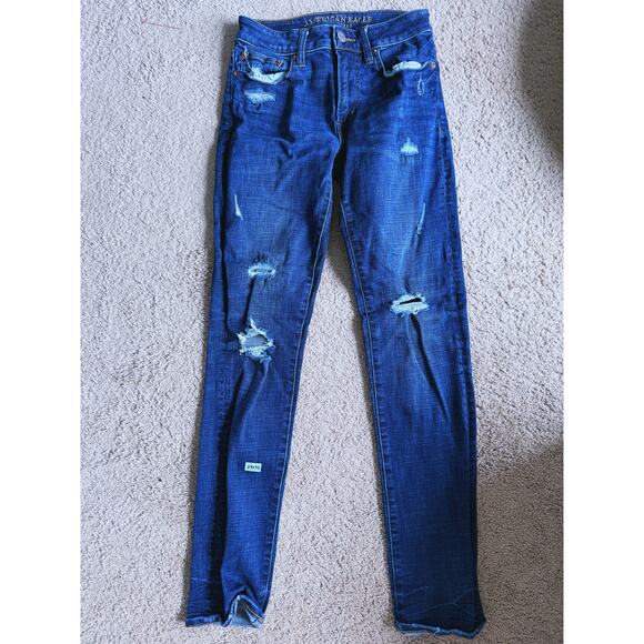 American Eagle Men's Next Level Air Flex Distressed Slim Fit Jeans 29x32 Classic - Picture 4 of 9